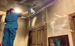 Уборка после пожара
